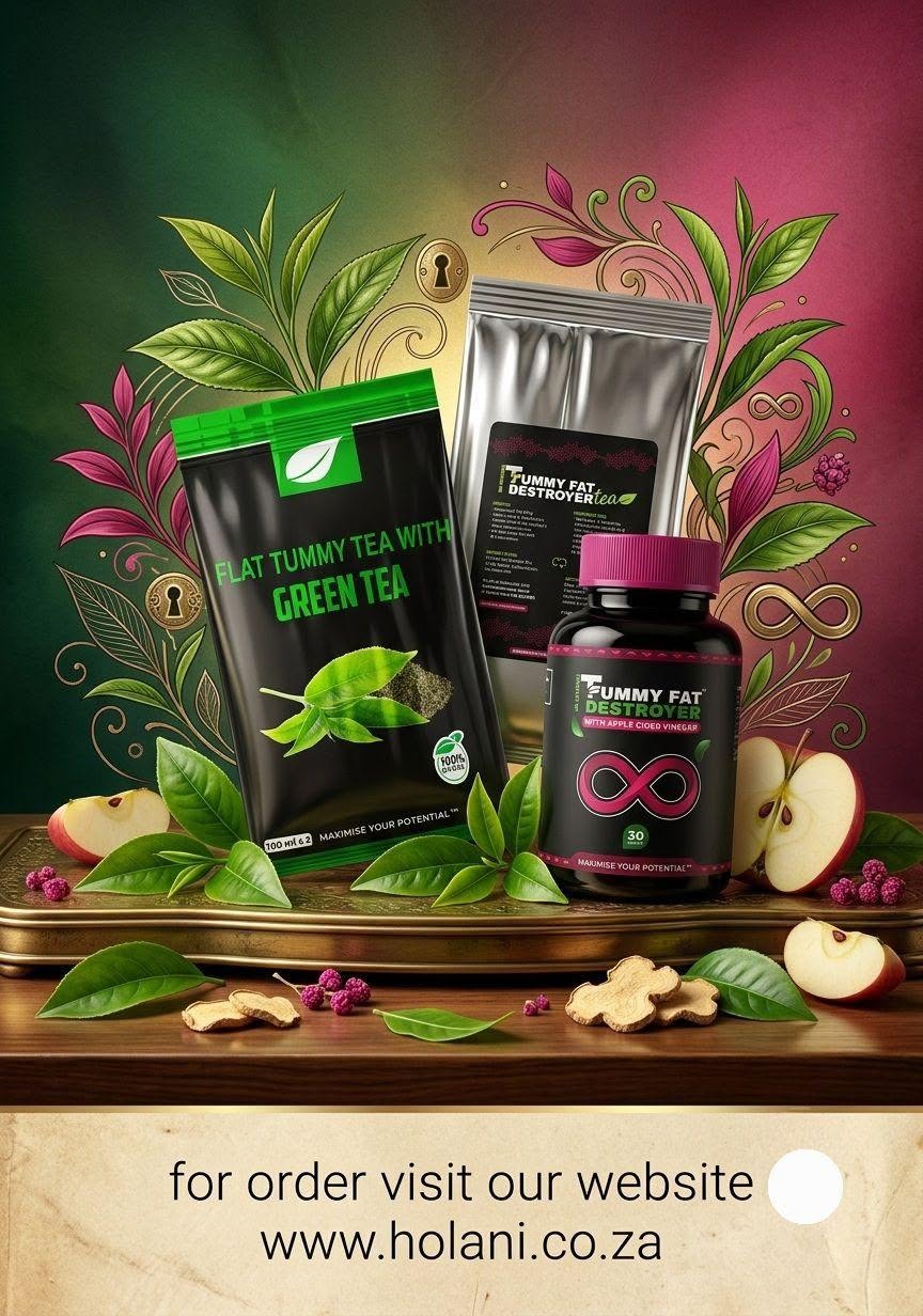 Bothered by belly fat? Try Tummy Fat Destroyer to help you achieve a flatter stomach, Combo R500. for order visit our website www.holani.co.za